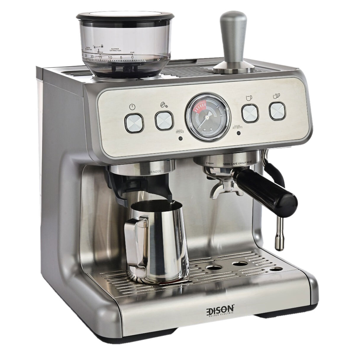 ماكينة قهوة إديسون، 3000 واط، 1.5 لتر - فضي product image