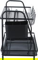 ستاند تجفيف صحون استيل السيف غاليري، 37.2x28.2x48.3 سم، 2 دور - اسود product image 4