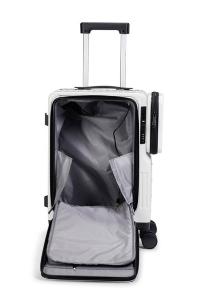 شنطة سفر بولي كربونات ليمرا، 20 بوصة، 4 عجلات، BT-57 - أبيض product image 7