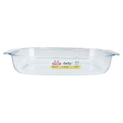 صينية فرن زجاج بايركس، 38×25 سم، 3.7 لتر، فرنسي - شفاف product image 1