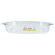 Pyrex glass oven tray, 38 x 25 cm, 3.7 litres, French - transparent product image 1