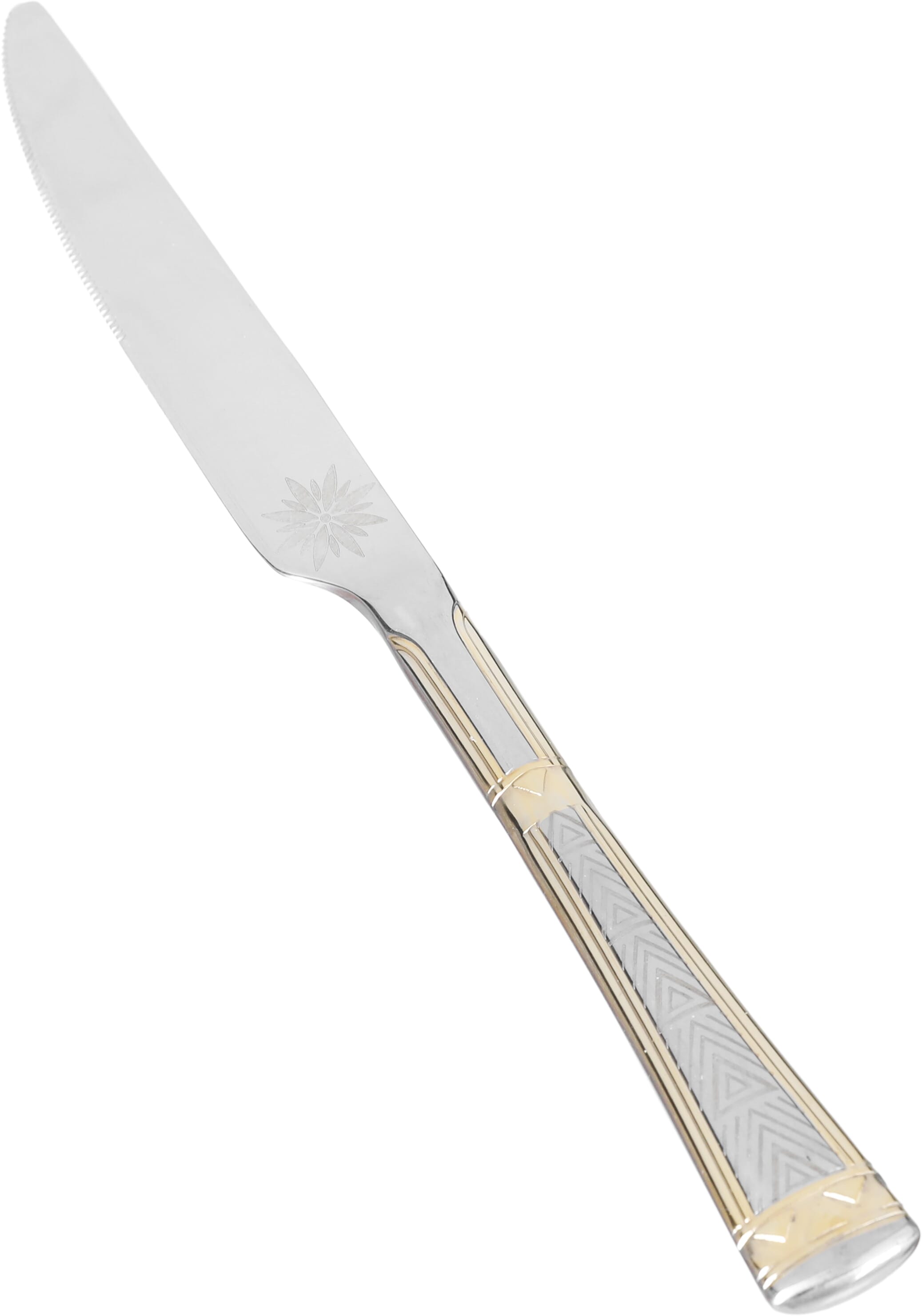 Al Saif Gallery Steel Knife Set, Triangle Pattern, 6 Pieces - Silver product image 2