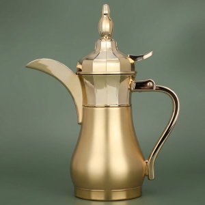 ترمس دلة سليمان السيف غاليري، 0.50 لتر، حافظة داخلية استيل، هيكل خارجي استيل - ذهبي product image