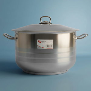 قدر ستانلس ستيل هاشفير، 38×25 سم - فضي product image