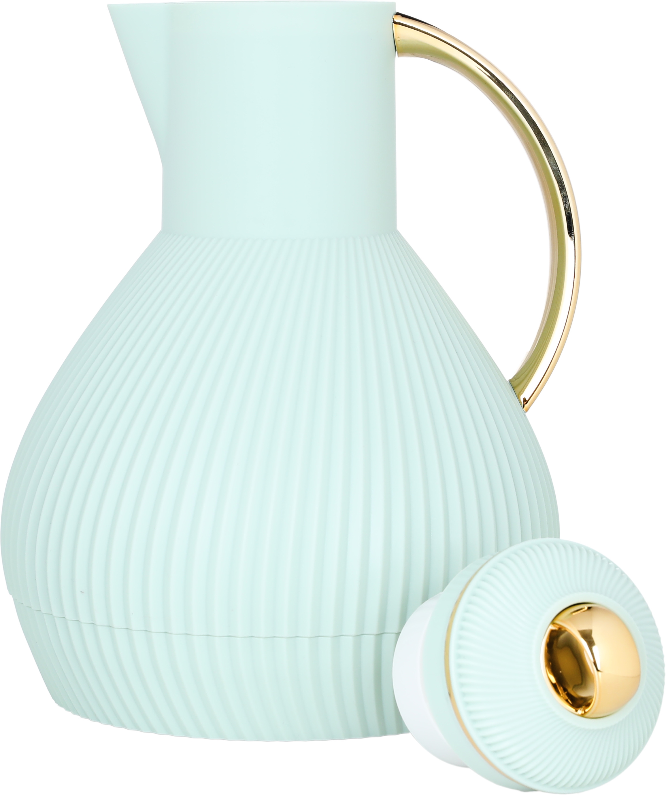 Al Saif Gallery Alia thermos, 1 liter, thermal glass inner container, plastic outer shell - light green product image 4