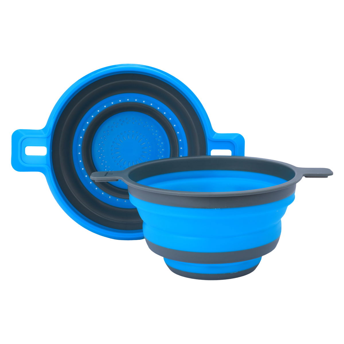 طقم مصفاة سيليكون السيف غاليري، 2 قطعة، بحواف بلاستيك - أزرق product image 1