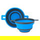 طقم مصفاة سيليكون السيف غاليري، 2 قطعة، بحواف بلاستيك - أزرق product image 1