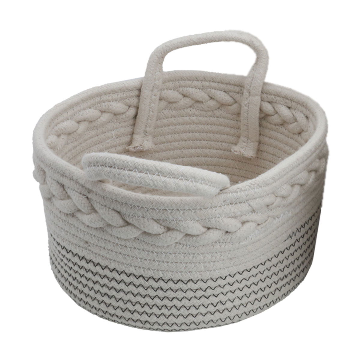 Al Saif Gallery Cotton Baskets Set, 3 Pieces - White product image 4