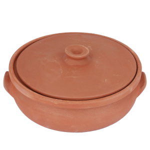 Al Saif Gallery pottery tray, small, with lid - brown product image 2