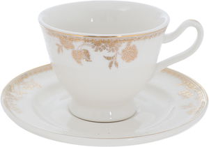 طقم سفرة بورسلان فيكتوريا السيف غاليري، 166 قطعة، منقوش ذهبي، خط ذهبي - أبيض product image 7