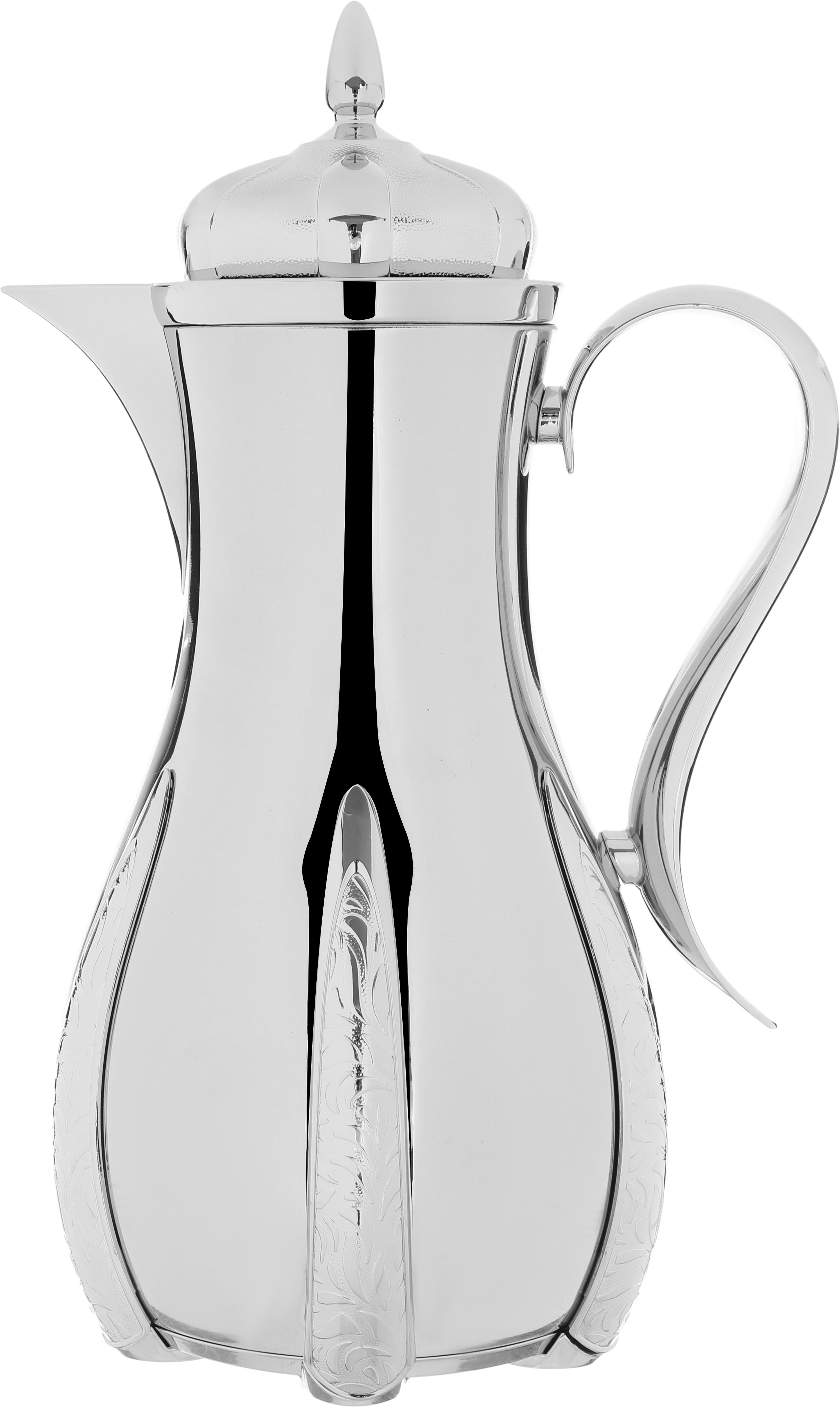Al Saif Gallery Sana thermos set, 1 liter, thermal glass inner container, steel outer shell - silver product image 2