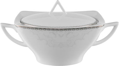 طقم سفرة فلورا بورسلان السيف غاليري، 166 قطعة - أبيض product image 3