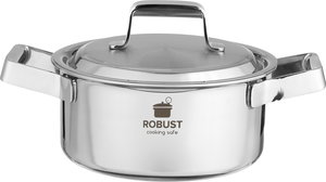 Robust Stainless Steel Cooking Pot, 18 cm - Silver product image 2