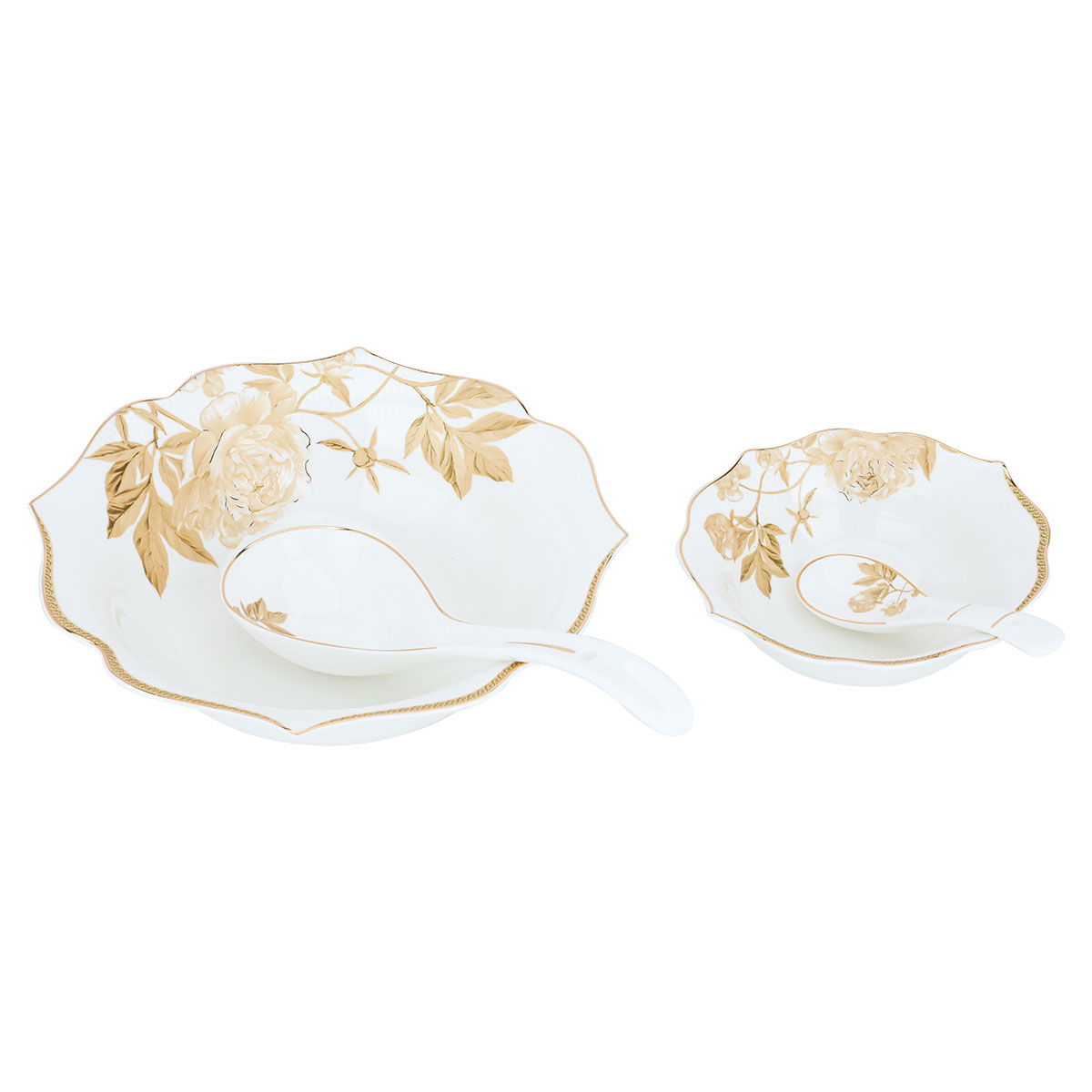 Al Saif Gallery Porcelain Dining Set, 61 Pieces - Golden White product image 8