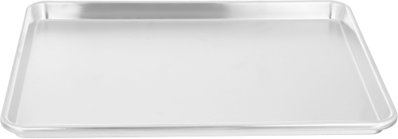 Bake Chef Aluminum Cake Pan, 13 x 18 x 1 inch, Rectangular - Silver product image 2