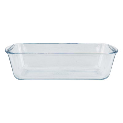Pyrex glass oven tray, 28 cm, rectangular, French - transparent product image 2