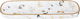 Al Saif Gallery porcelain dessert serving dish, 3 x 12 x 36 cm, oval - white marble product image 1