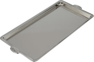 طوفرية تقديم استيل الجهوري، 32x16 سم - فضي لامع product image 2