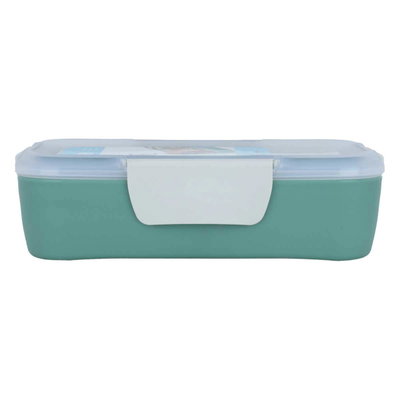 Al Saif Gallery Plastic Lunch Box, 1 Liter / 33.8 Inch, Rectangle - Green product image 3