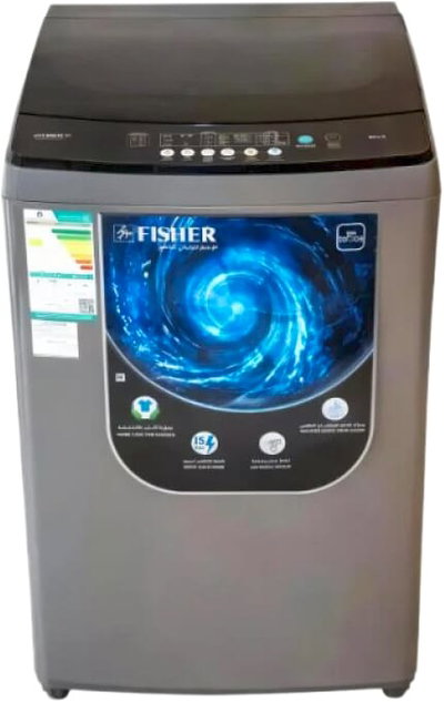 Fisher FAWMT-M190GHDD Automatic Washing Machine, 19 kg, Top Load, Inverter, Digital Display, 680 RPM - Dark Gray product image 3