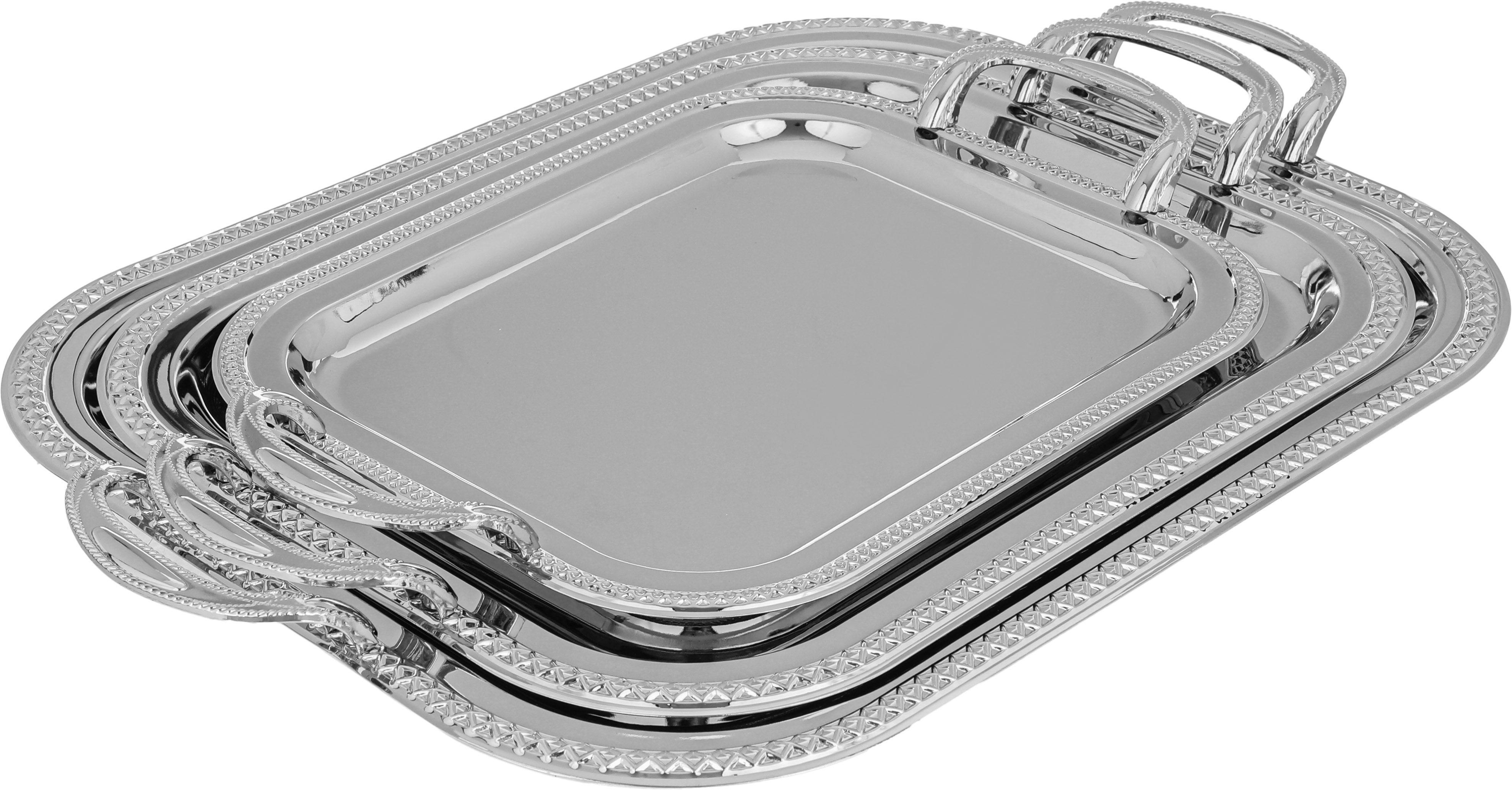 طقم طوفريات استيل، 3 قطع - فضي product image