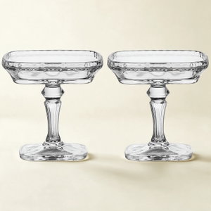 Glass Serving Stand, 9 cm, 2 Pieces - Clear product image