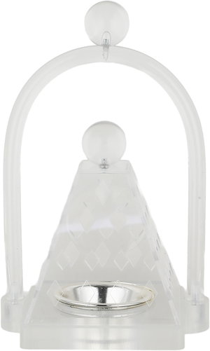 Al Saif Gallery Acrylic incense burner, 13x11x23 cm, pyramid shape - transparent product image