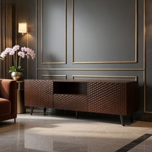 وحدة تلفزيون خشب MDF، 40×180×25 سم - بني product image