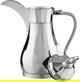Al Saif Gallery Suleiman Thermos Dallah shape 1 liter, steel inner container, steel outer shell - silver product image 4