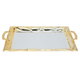 Al Saif Gallery steel topper set, 3 pieces, rectangular - silver product image 1