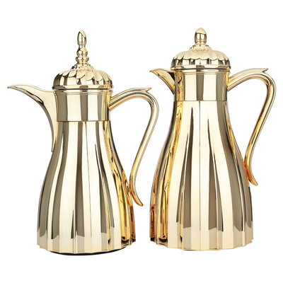 طقم ترامس استيل السيف غاليري(كندة)، 1 لتر - 0.75 لتر، 2 قطعة - ذهبي product image 1
