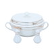 طقم سفرة بورسلان السيف غاليري، 77 قطعة، نقش سنبلة ذهبي - أبيض product image 3