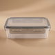Al Saif Gallery Plastic Food Container with Lid, 1 Liter, 20x14x6 cm, Rectangle - Gray product image 1