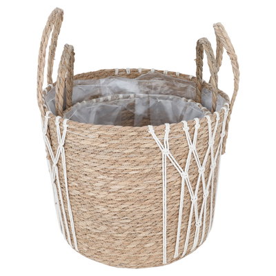 سلل خوص وهج الماسة، قطعتين - بني product image 2