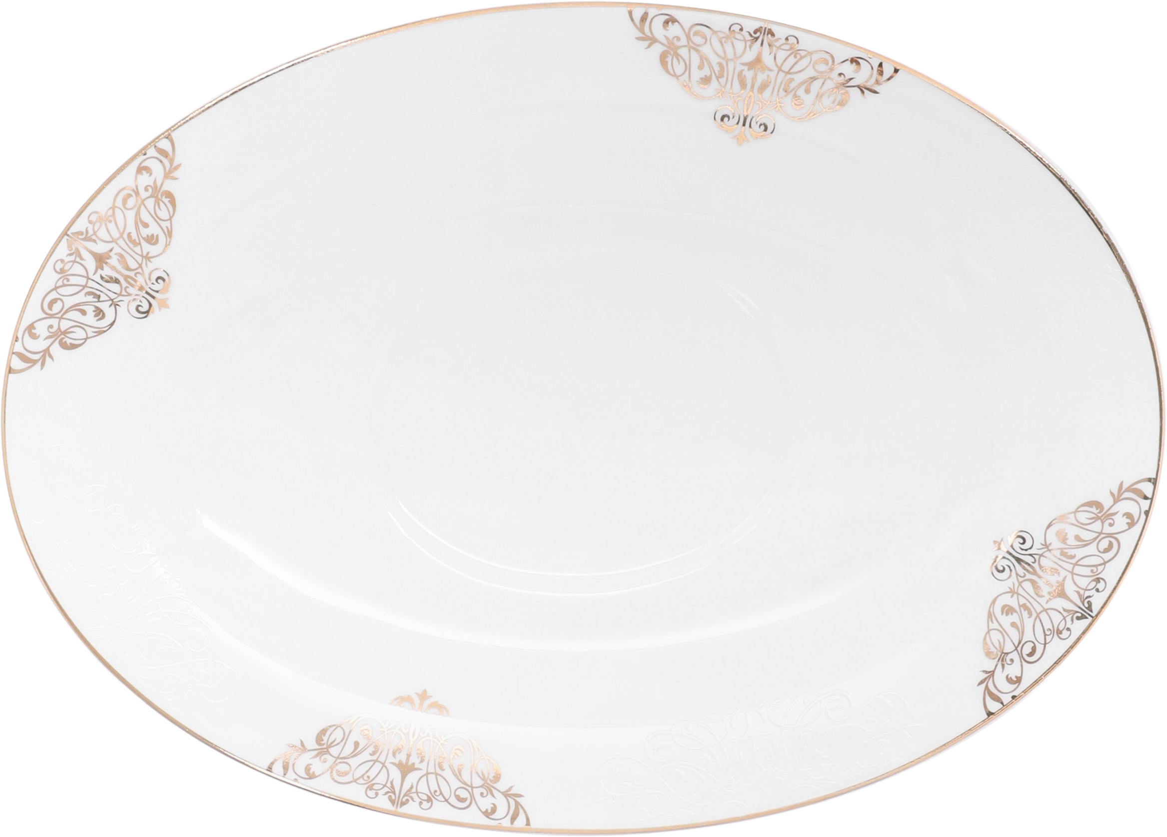 طقم سفرة بورسلان دانيا، 77 قطعة - ابيض ذهبي product image 15