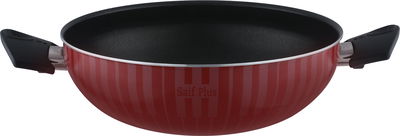 مقلاة تيفلون بغطاء زجاج السيف بلص، 30 سم، يد اسود - احمر product image 3