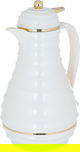 Al Saif Gallery Blanca thermos set, 1/0.75 liter, 2 pieces, thermal glass inner shell, plastic outer shell - pearl product image 3