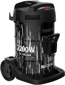 مكنسة برميل كهربائية توشيبا، 2200 واط، 22 لترًا، VC-DR220ABF(G) - أسود رصاصي product image