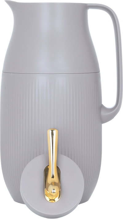 Al Saif Gallery Royal 6 thermos, 1.6 liters, glass inner container, plastic outer shell - brown product image 4