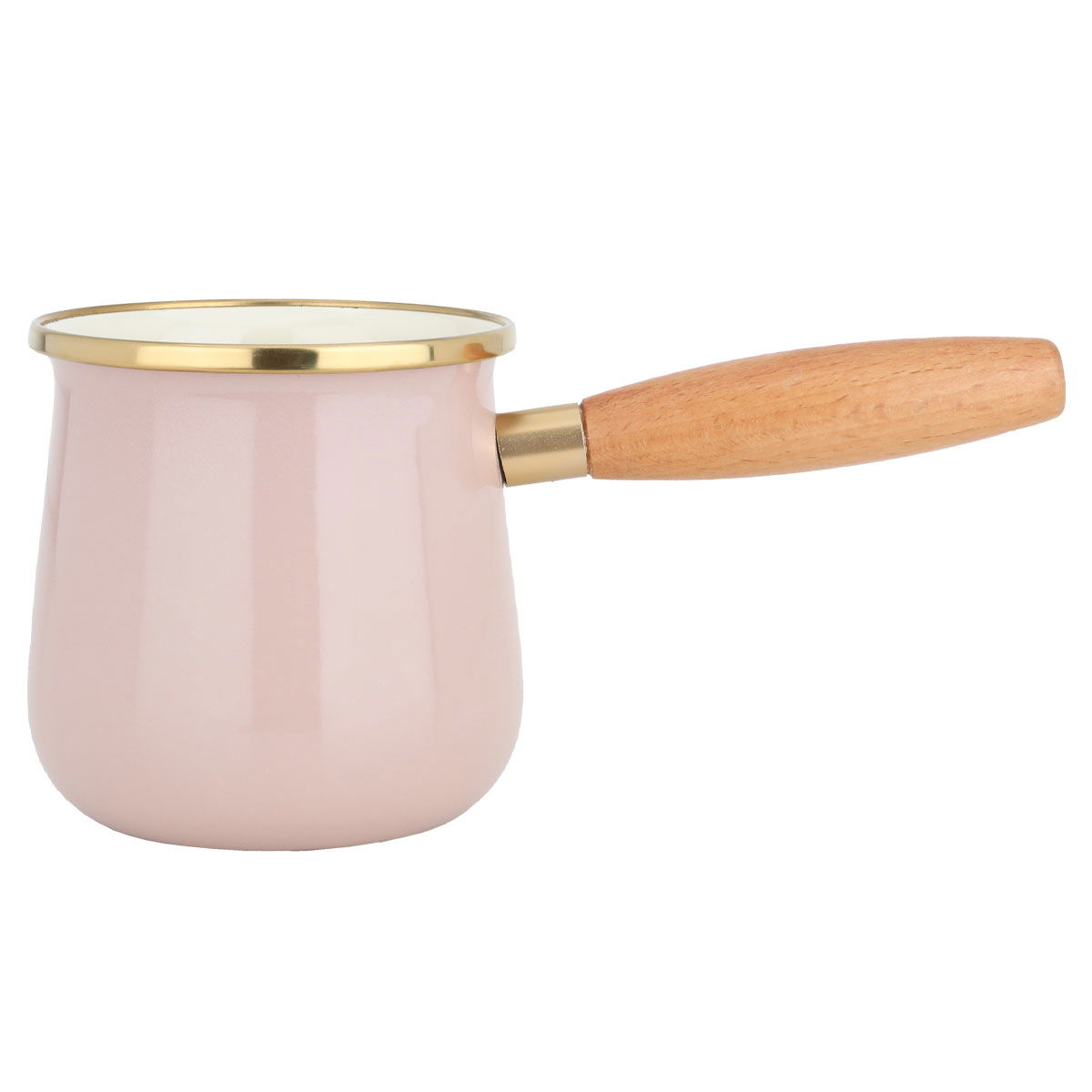 Steel Al Saif Gallery coffee pot, 0.65 liters, wooden handle - light pink product image