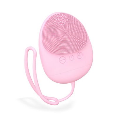 فرشة تنظيف الوجه ويكسانا، ميني سيليكون، 9 مستويات للاهتزاز، ملحق تعليق - وردي product image 1