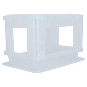 ستاند صحون 2 دور بلاستيك بروف، 42×39 سم - أبيض product image 2