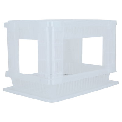 ستاند صحون 2 دور بلاستيك بروف، 42×39 سم - أبيض product image 2
