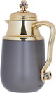 Al Saif Gallery Fatima thermos set, 1/0.7 liter, two pieces, thermal glass inner shell, steel outer shell - Cappuccino product image 5