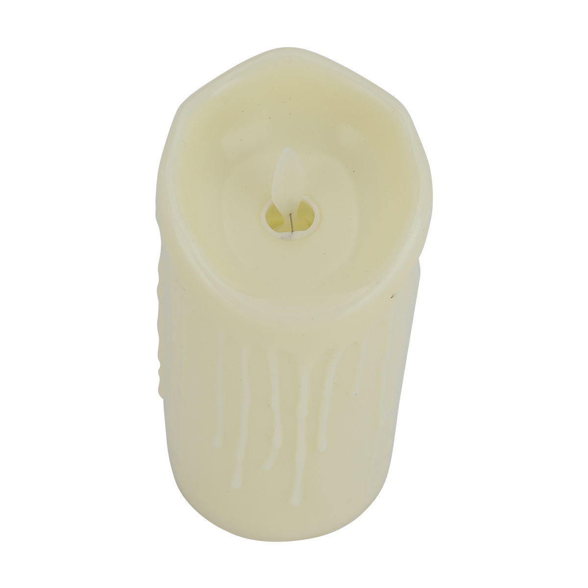 Al Saif Gallery Plastic Glow Candle, 7.5x12.5 cm, Small - Cream product image 2