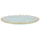 Al Saif Gallery glass plate, 1.6 x 21 cm, round with gold rim, small - transparent product image 2