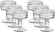 Al Saif Gallery Glass Serving Set, 6 Pieces, Round, Base - Clear product image 1