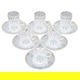 Al Saif Gallery Crystal Arabic Tea and Coffee Cups Set, 18 Pieces - Clear product image 2
