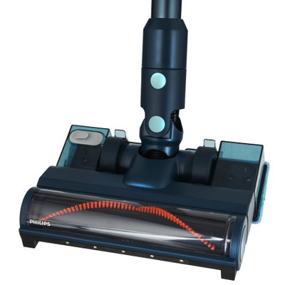 Philips XC5041/61  Series 2000 Cordless Vacuum Cleaner, Replaceable Battery, 60-Minute Runtime, LED Lights, PowerCyclone 10 Technology - Dark Blue product image 3