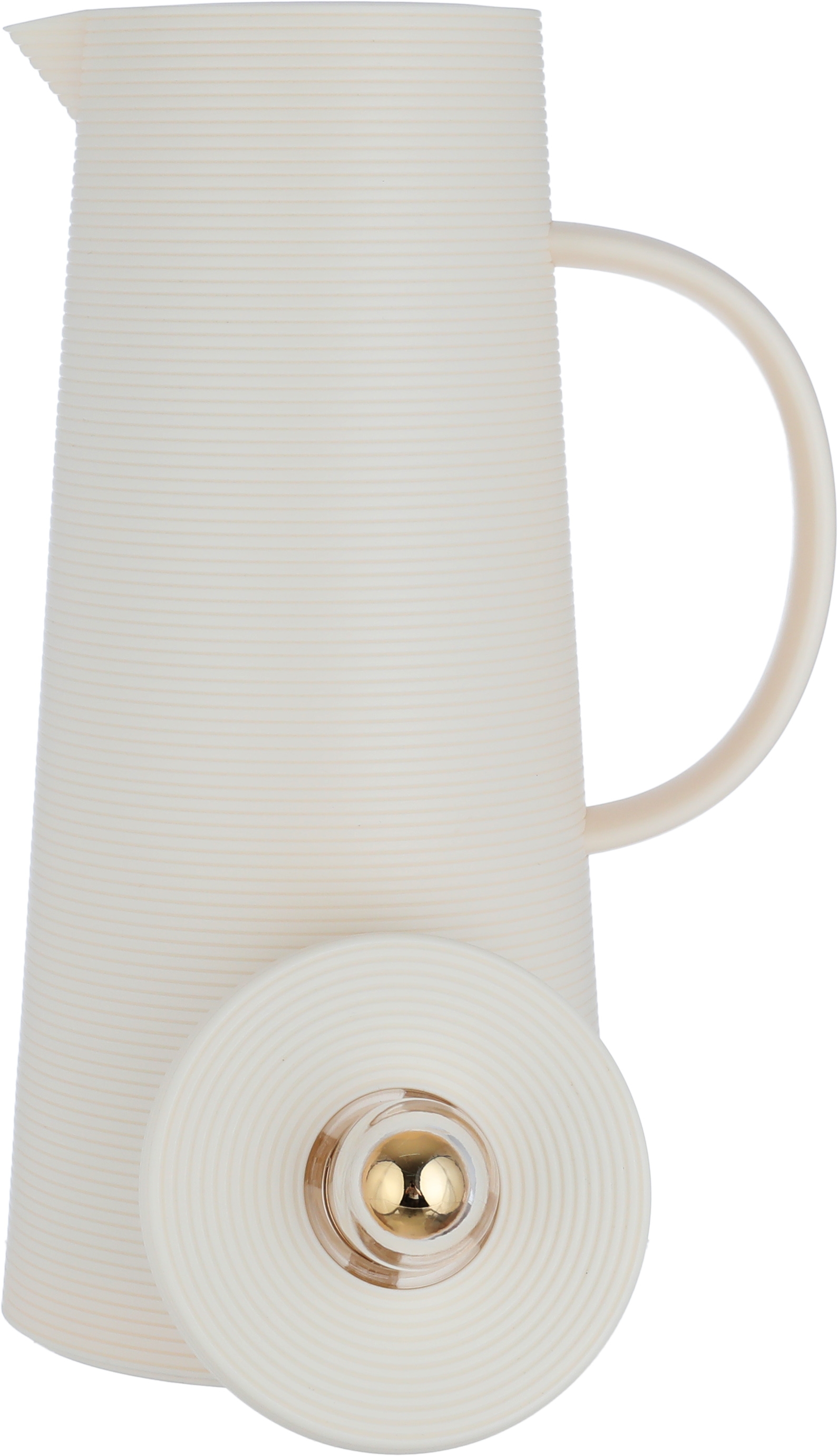 Al Saif Gallery Royal 8 thermos, 1 liter, thermal glass inner container, plastic outer shell - light beige product image 2